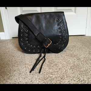 Black Violetta Crossbody Purse